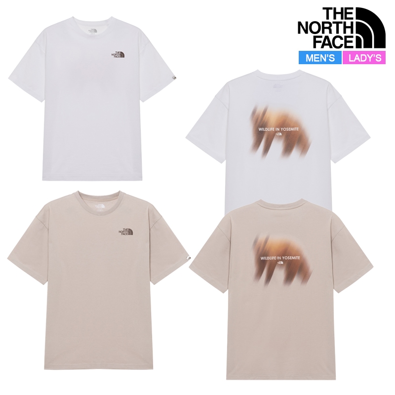 ベア スプレー 半袖 ラウンド Tシャツ ホワイトラベル ユニセックス メンズ レディース NT7UR10 日常 デイリー カジュアル アウトドア お出かけ ルック カップル ファッション