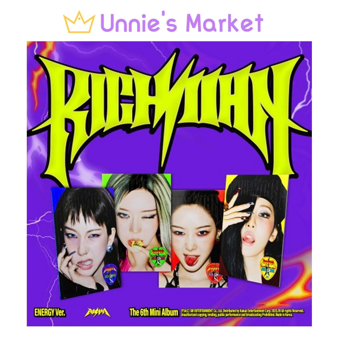 [SET] aespa [Rich Man] Energy Ver. + Free Photocard 1EA(fan-made)