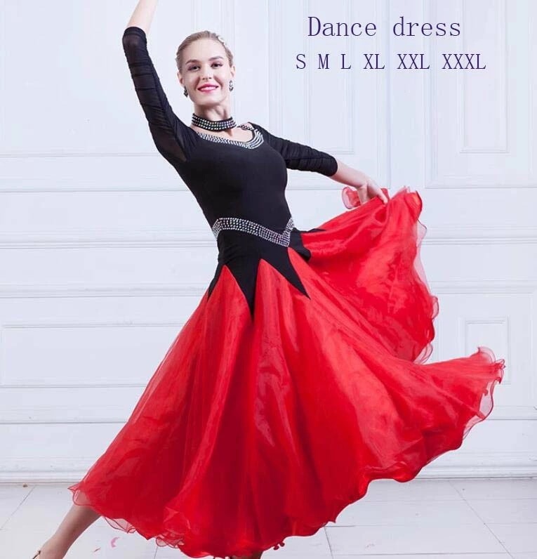 モダンダンス 社交ダンス 競技着 練習着 演出用 技デモ タンゴ ワルツ モダン ダンスドレス 舞台演出ロングドレス 優雅 ダンスウェア 舞台 発表会 イベント 演奏会 大きいサイズ S M L XL