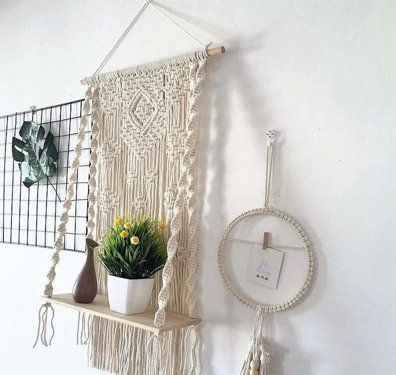 1つ買うと10個無料装飾物置棚りタペストリーインテリア装飾織物の壁掛けボヘミア風の編み物