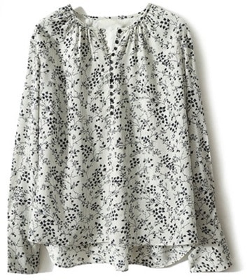 トップス シャツ ブラウス 袖あり 長袖 Vネック 大人可愛い カジュアル 大人 上品 おしゃれ お洒落 大人女子 ラフ キュート クール エレガント 存在感 とろみ感 抜け感 清楚 清潔感 知的