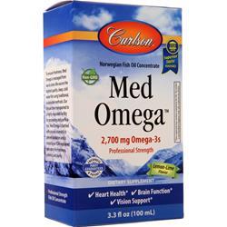 CARLSON社　ノルウェー メッドオメガ フィッシュオイル2800 レモンライム 100 mL