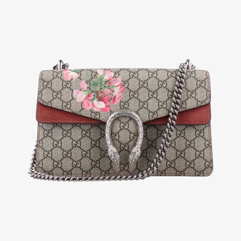 ディオニュソスベージュ×レッド×マルチPVCコーティングキャンバス400249G019066644中古