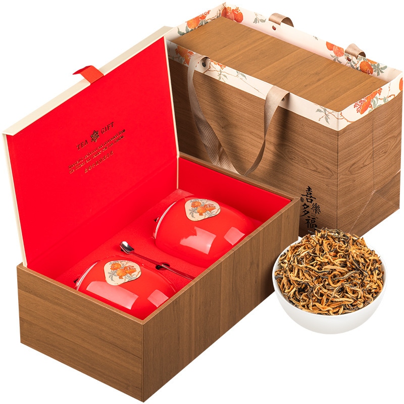 茶特別本物の広東yinghong No. 9 Tender Bud Black Tea Rich Gift Box 250gホリデーギフト用の新年の商品
