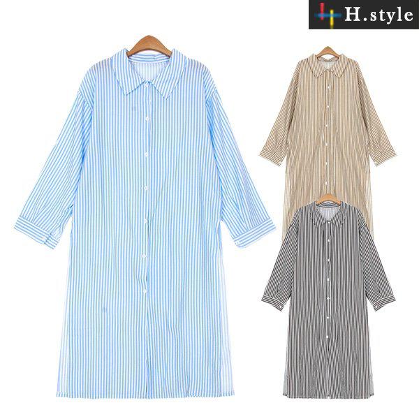 (BYL) スリットSTロングワンピース