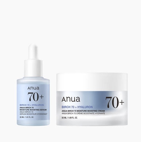 白樺70水分ブーストセラム30ml+クリーム50ml/3秒水分光彩/11層ヒアルロン酸低分子コラーゲン/しっかりした肌/美容液/コラー