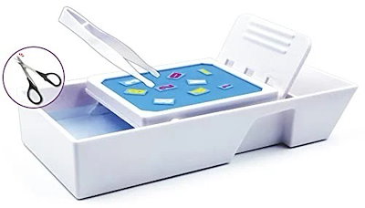 他サイト： プラモ向上委員会 plamokojo 水転写デカール用 デカーリングQuickトレイ (樹脂製ピンセット・曲線ハサミ付属) ホビー用工具 PMKJ008 ホワイトの商品画像