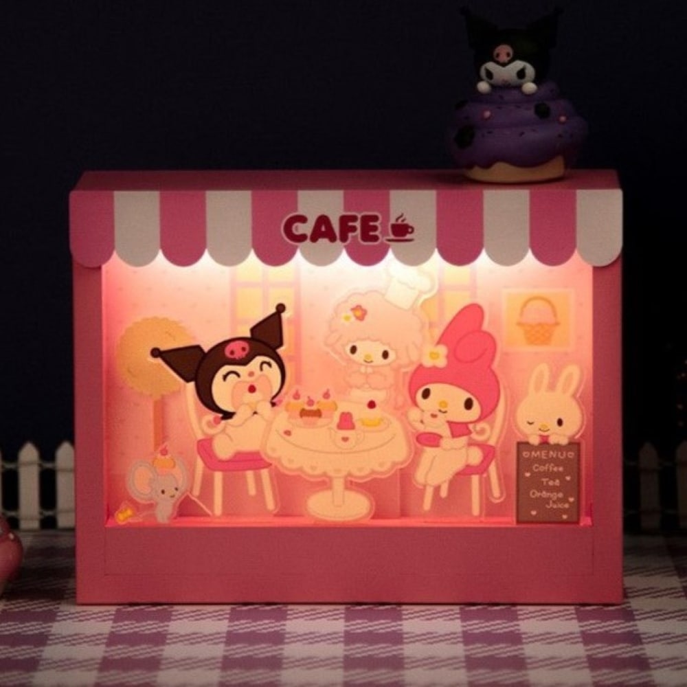 サンリオ カフェ ムードランプ Bluetoothスピーカー マイメロディ クロミムード灯 高音質 音楽 TFカード 再生有線 AUX連結 ハンズフリー 通話 キャンプ インテリア こどもの日 プレゼ