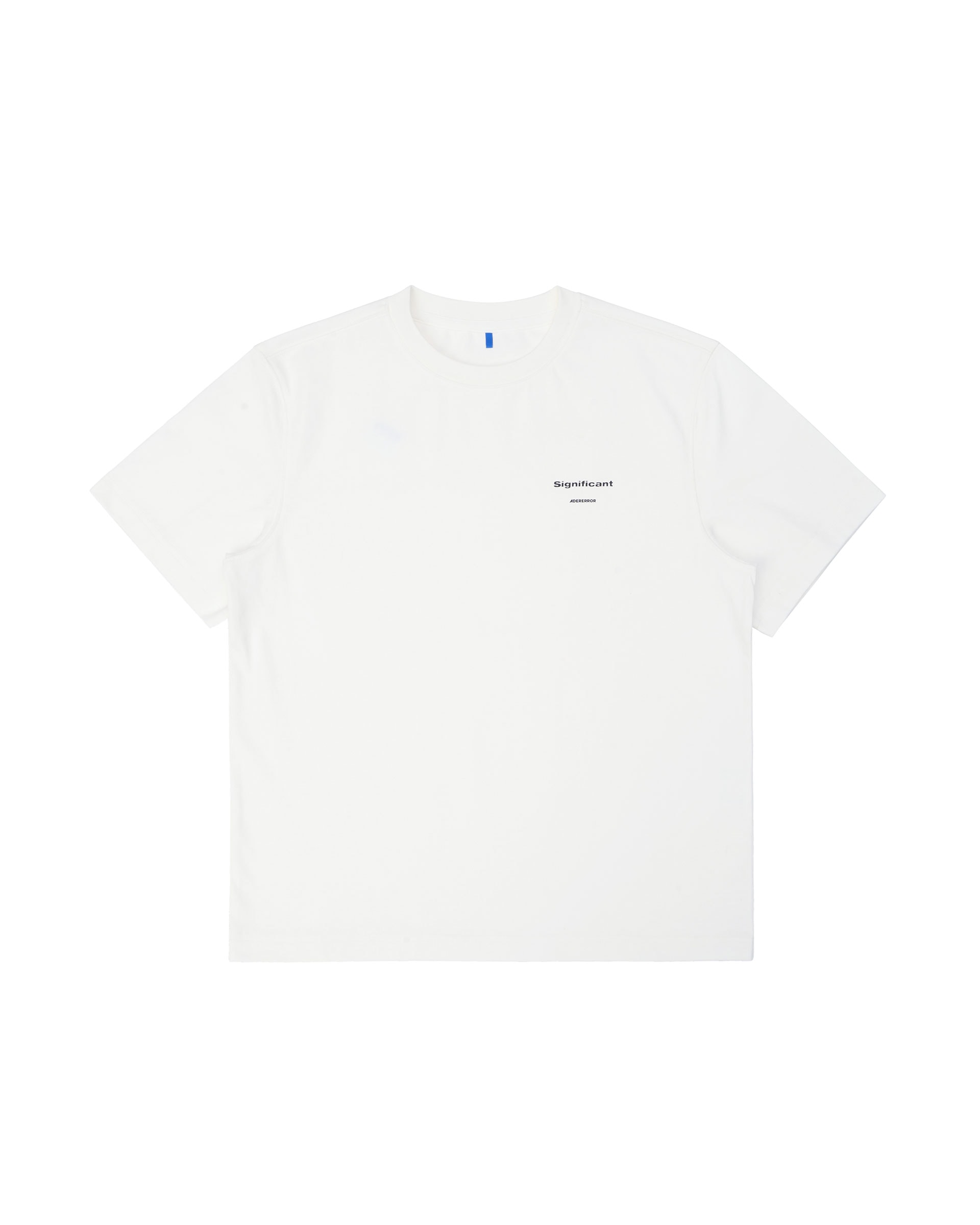 【ADERERROR】SIG BL TAG T-SHIRT 08 : OFF WHITE