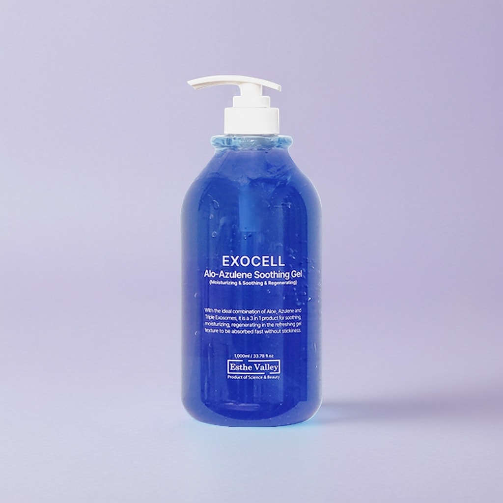 エクソセル アロアズレンスージングジェル 1000ml 高濃縮エキス配合 多機能クーリングジェル 敏感肌にもおすすめ