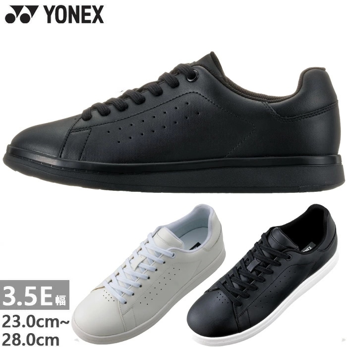3.5E幅 メンズ レディース ワイワイ ベースライン YY-BASELINE パワークッション121 ウォーキングシューズ スニーカー 紐靴 ローカット SHW121