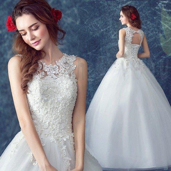 ウエディングドレス 安い 二次会 ウェディングドレス 結婚式 エンパイア 花嫁 プリンセス 披露宴