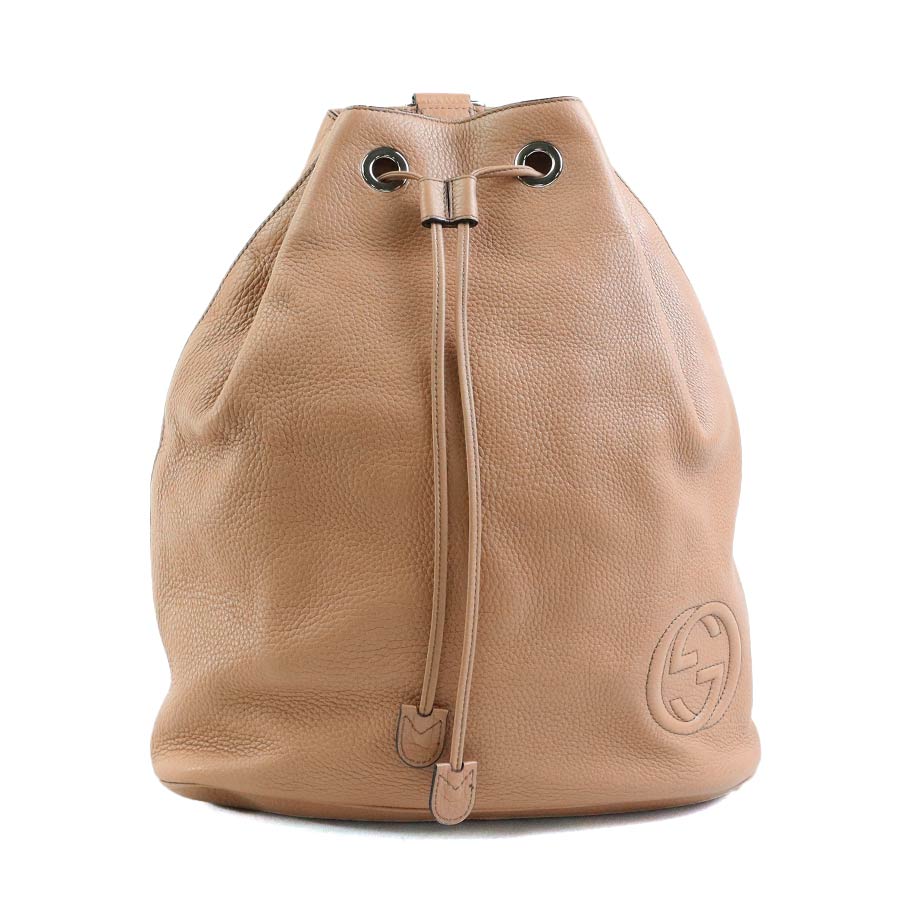 グッチ GUCCI リュック レザー ベージュ レディース 368588 a0269