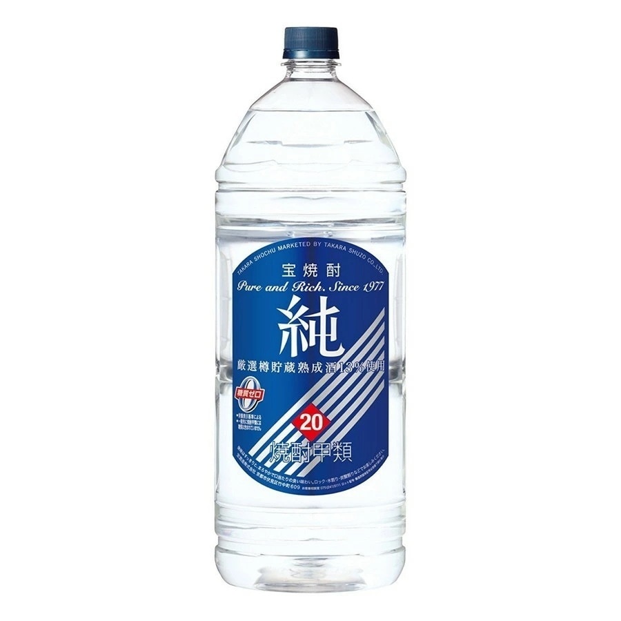 【送料無料】宝酒造 タカラ 純 20度 4000ml 4L4本/1ケース【【北海道沖縄県東北四国九州地方は必ず送料が掛かります】 8,082円