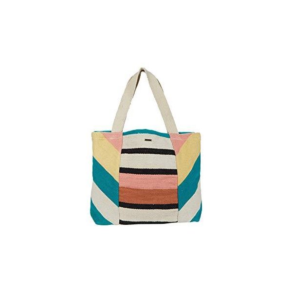 ビラボンBillabong Women s Wild Air Stripe Tote Bag， Peach， One 並行輸入品