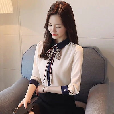 カットソー レディース服 レディース服 シャツ レディース 長袖 シフォンブラウス フォーマル30%までに制限