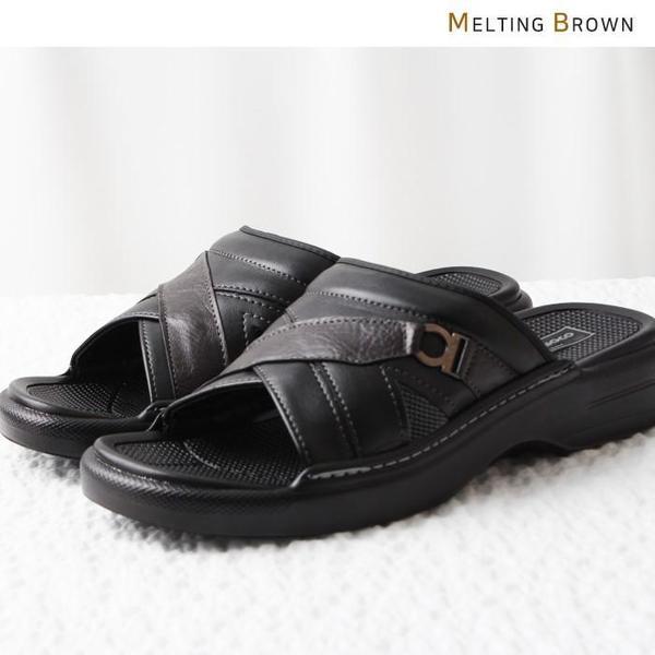 メンズオフィススリッパ メンズレザーサンダル メンズ高級スリッパ BS9