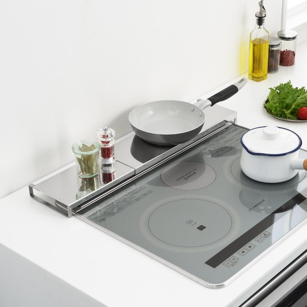 アーネスト 排気口カバー コンロ奥ラック 伸縮 コンロ奥カバー