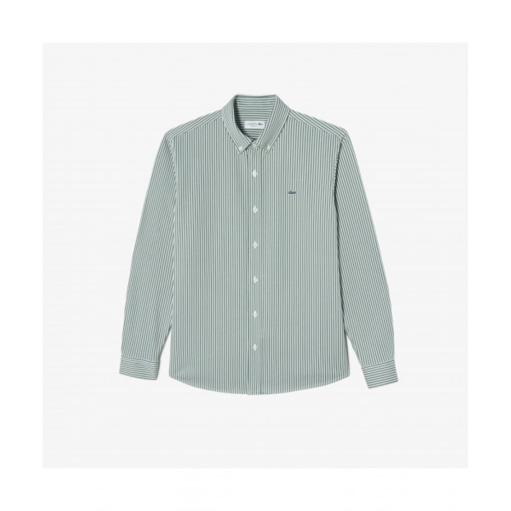 LACOSTE メンズジャージーシャツ [ディープグリーン]