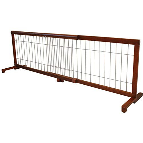 アイリスプラザ ペットゲート ブラウン×ブラック 高さ50cm 設置幅106-196cm