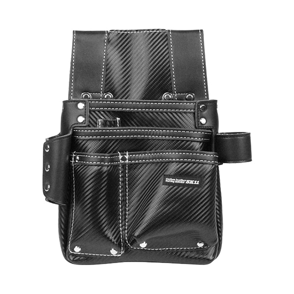 カーボンレザー釘袋 SK-CLK-Hブラック