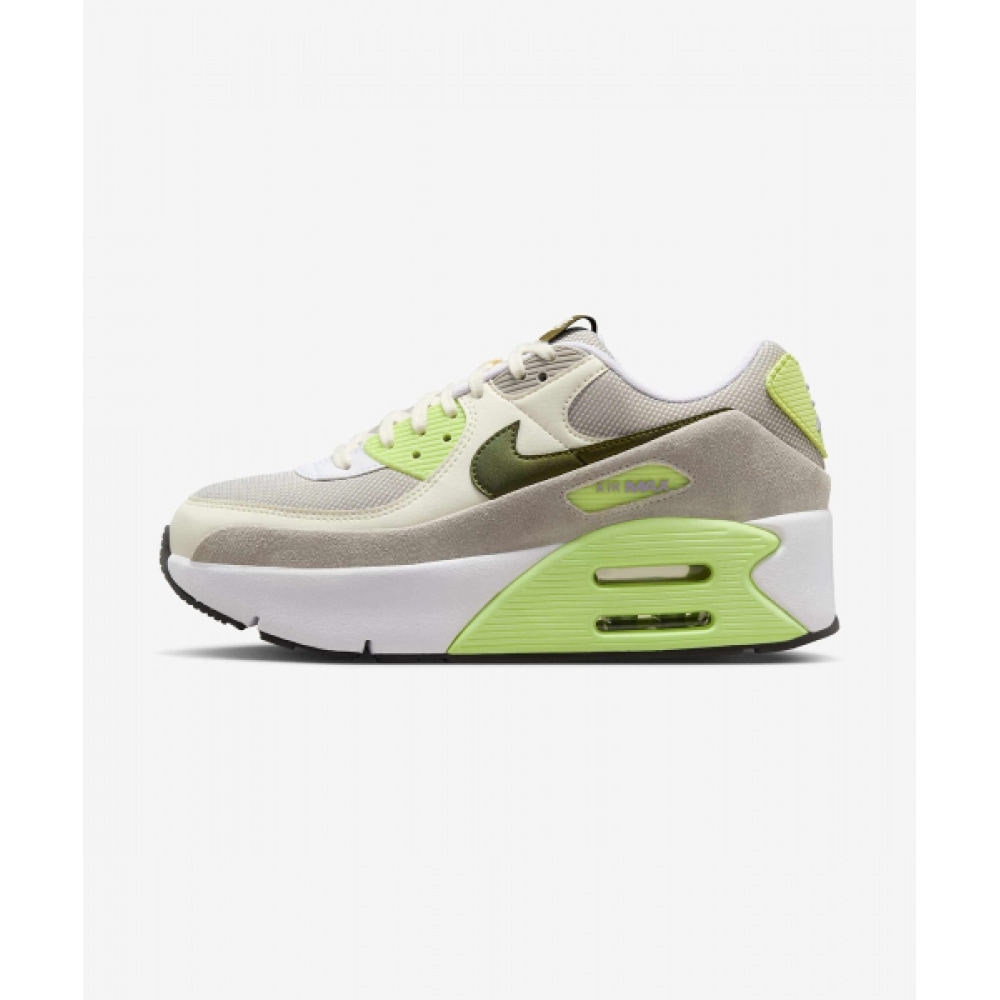 ナイキエアマックス 90 LV8 W-ホワイト:ペールアイボリー:カレッジグレー:ライトレモンツイスト/ IB8061-100
