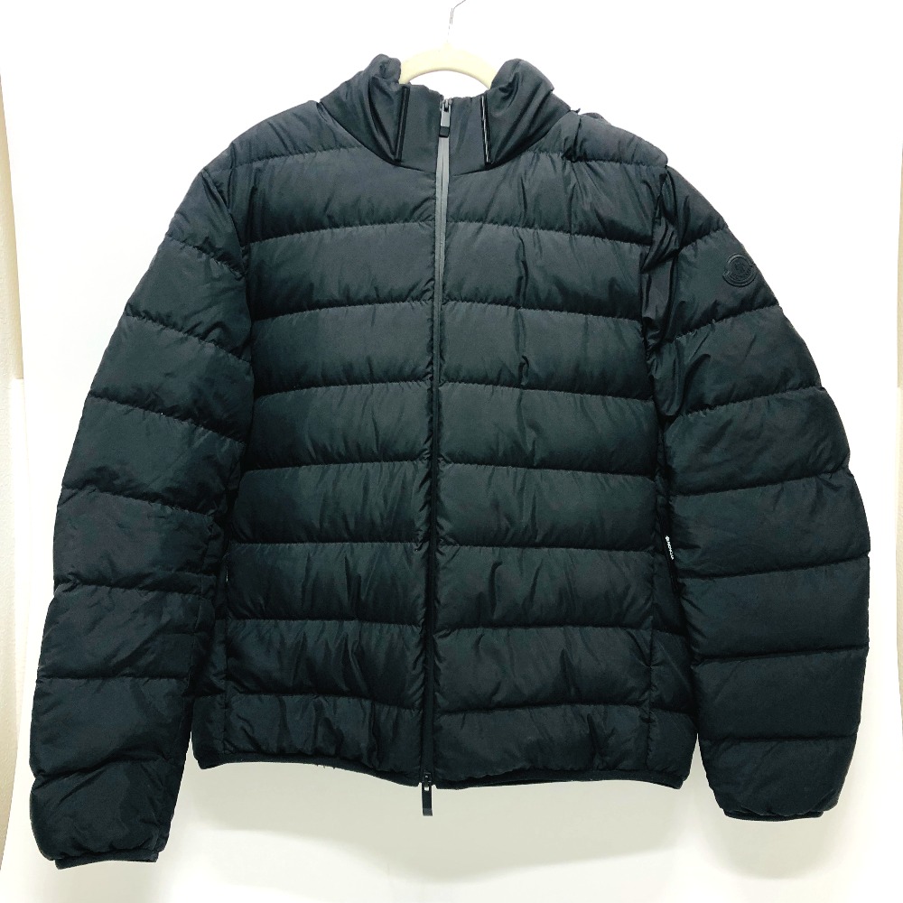 MONCLER モンクレール ダウンジャケット ZIND-24-376 JELUZ アパレル フード アウター ショート ラバーワッペン ナイロン ブラック