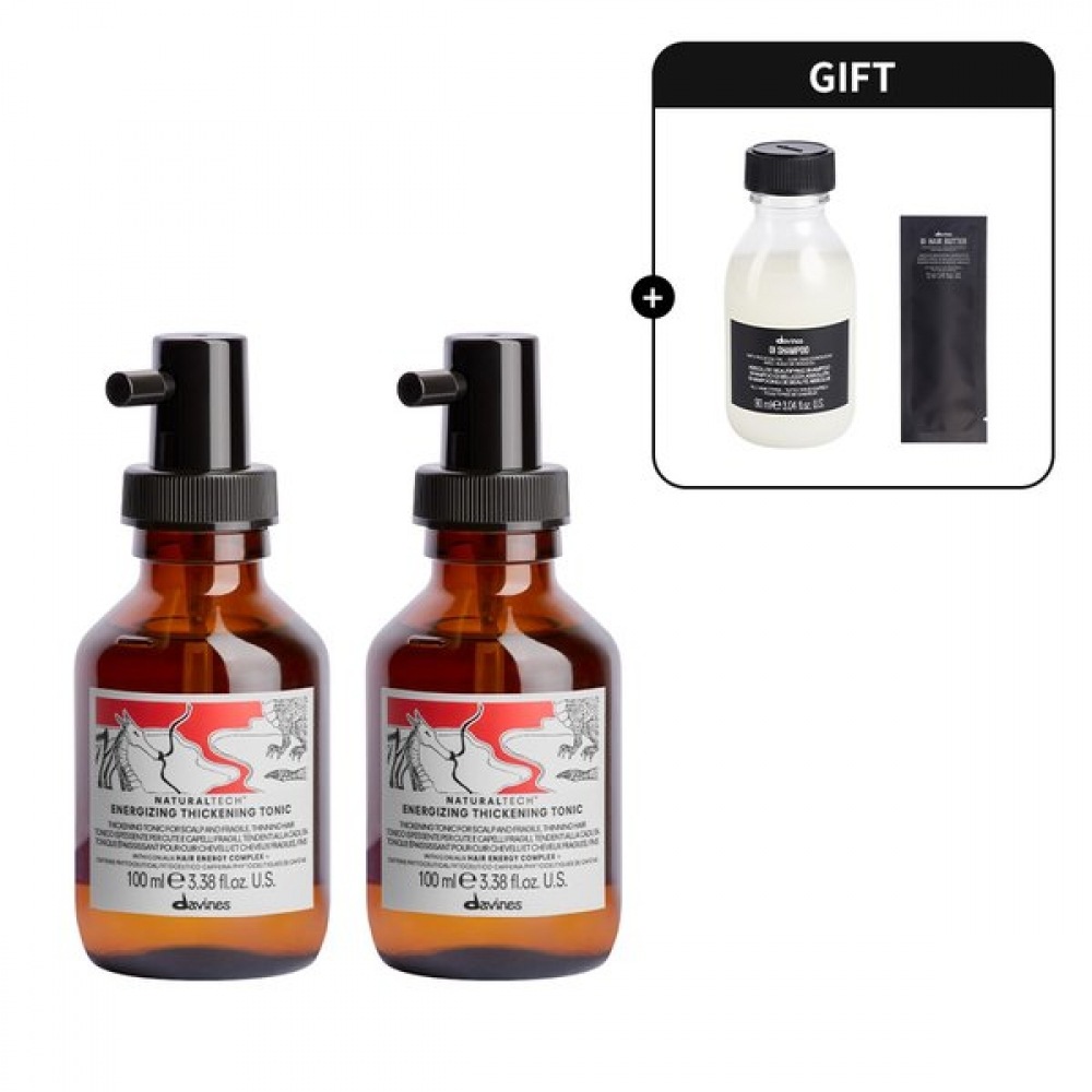 ダビネス デュオ エナジャイジング シークニング トニック 100ml +100ml (+オアイ シャンプー 90ml & ヘアバター 12ml)