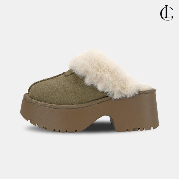 女性 冬 靴 厚底 スリッパ スエード ミュール 裏起毛 シューズ LSS664