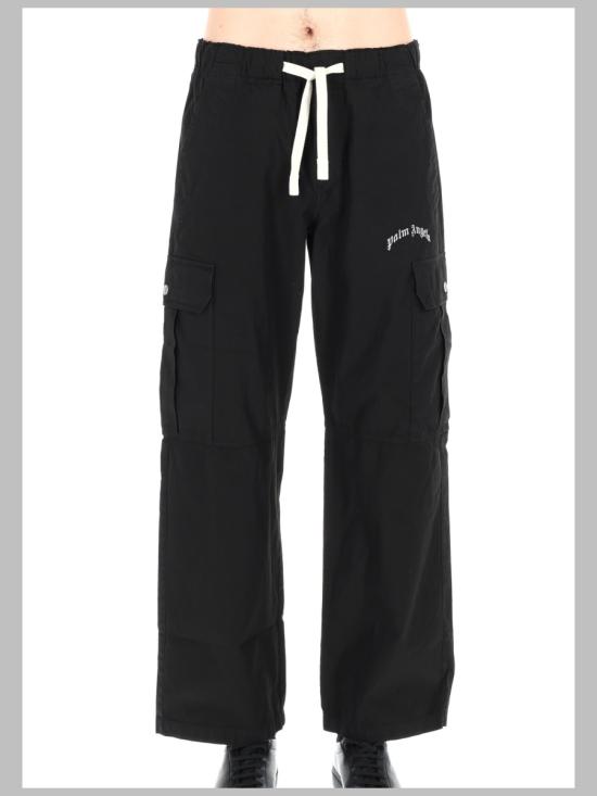 PALM ANGELS Men Straight Pants PMCF037S26 FAB0011003 BLACK