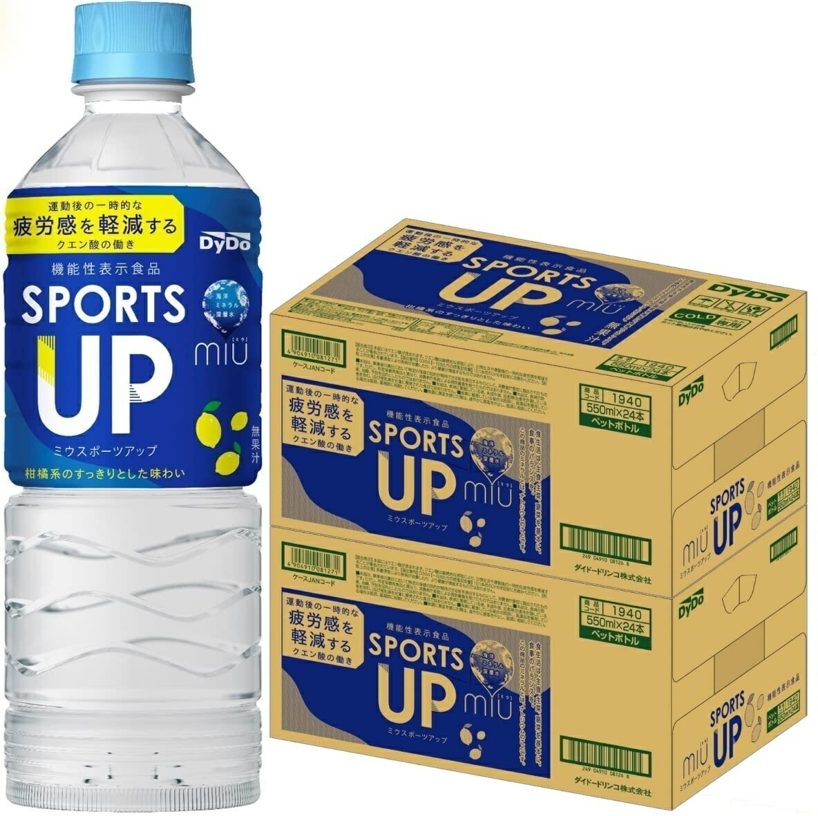 【送料無料】ダイドー ミウ スポーツアップ 550ml48本