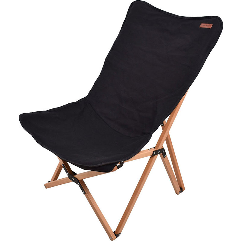 【ロット販売：入り数4】 peace park(ピースパーク) FOLDING WOOD CHAIR MEDIUM アウトドア イス (pp0422bk)