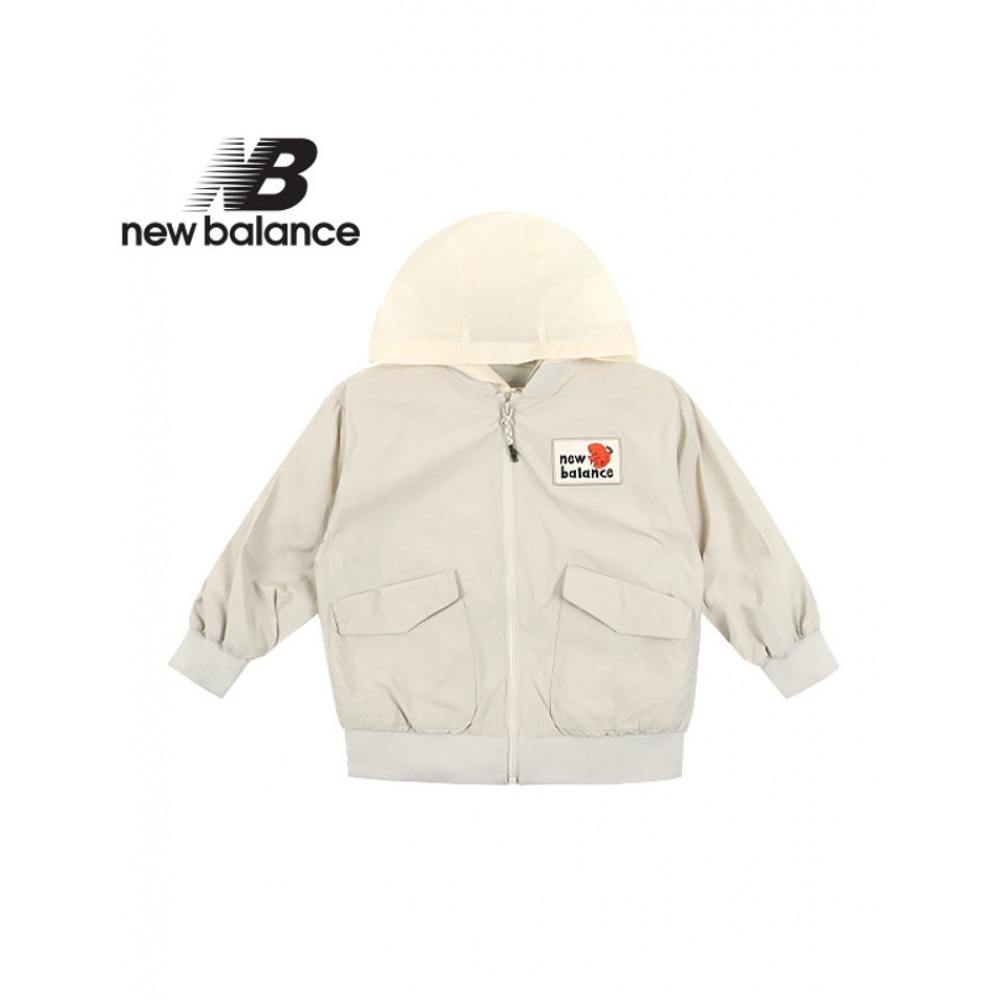 ニューバランス キッズ フード脱着型2WAYジャケット(NK9ADB391U-36)_ライトベージュ