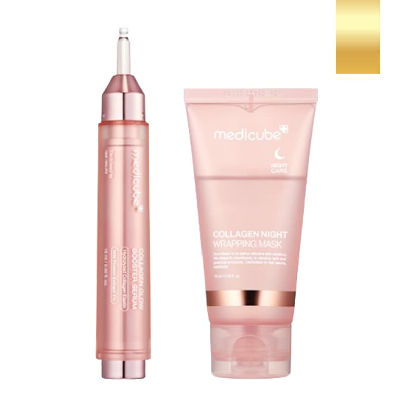 コラーゲン水光ラッピングデュオセット(コラーゲンナイトラッピングマスク75ml+コラーゲングローブースターセラム15ml) 8,282円