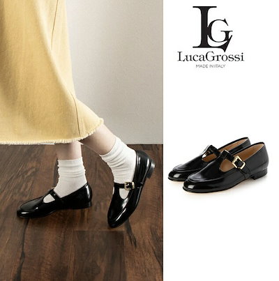 【LucaGrossi/ルーカグロッシ】Tストラップシューズ36 LucaGrossi/ルーカグロッシ】Tストラップシューズ36 （Qoo10