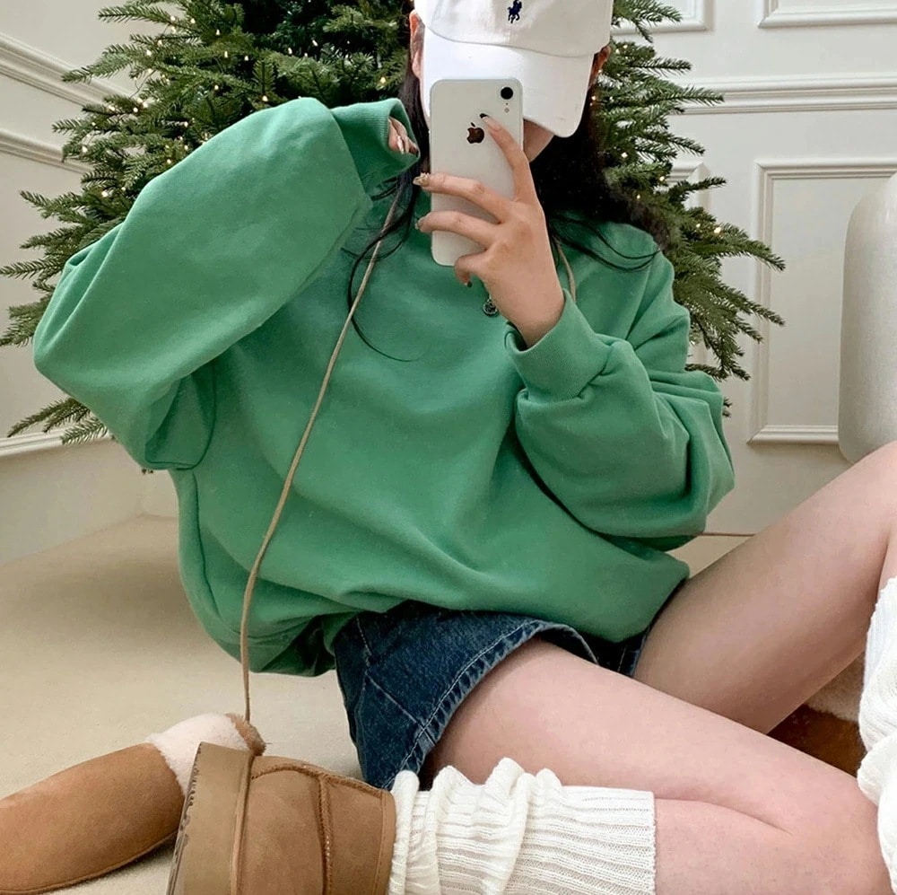 ロゴスリーブスウェットp458426 レディース トップス スウェット トレーナー 長袖 単色 無地 シンプル ベーシック ロゴ ルーズ 楽ちん ラフ カジュアル ドロップショルダー 5,368円