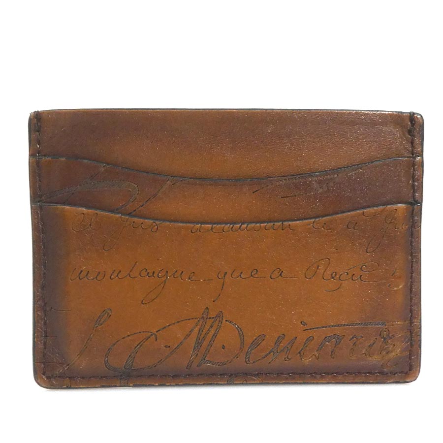 ベルルッティ Berluti カードケース レザー ブラウン メンズ h31447a 15,960円