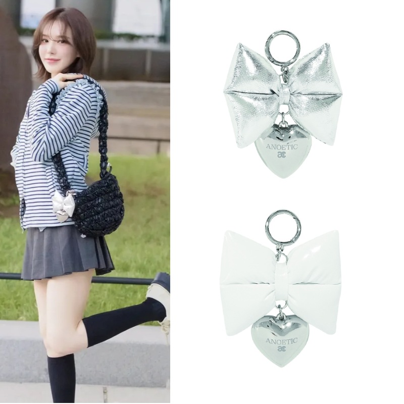 【RED VELVETウェンディ着用】 VOLUME RIBBON HEART KEYRING