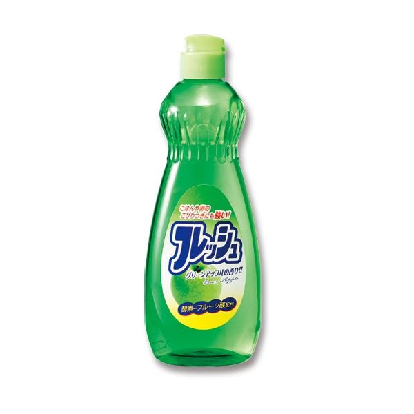 （まとめ）ロケット石鹸 フルーツ酸配合 フレッシュグリーンアップル 本体 600ml 1本(×30セット)