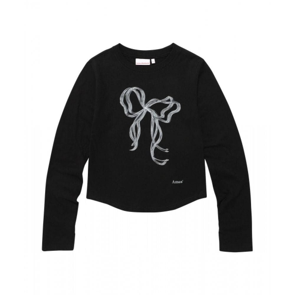 ゲームズ-ワールドワイドリボングラフィック LS Tシャツブラック (AM2EFFT560A)