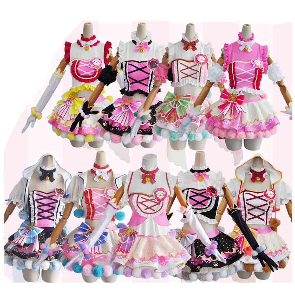 パーティーイベント用品コスチューム一式コス衣装 矢澤にこ 東條希 キャットツインテール zone Wonder ラブライブ！スクフェスAC スーツ ハロウィン 2023年新作入荷コスプレ 5,622円