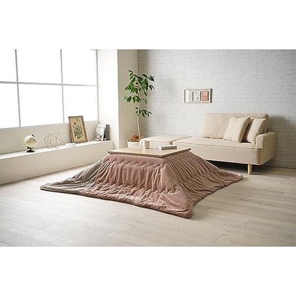 1182050220211 こたつ布団 単品 シンプル くすみカラー 無地 ピンク 長方形 約190×240cm メーカー直送