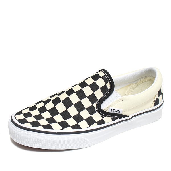 バンス コアクラシックチェッカーボード スリップオンスニーカー VN000EYEBWW