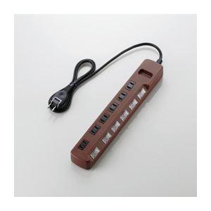 (まとめ)エレコム 個別スイッチ付 雷ガードタップ T-BR04-2610BR(×3セット)