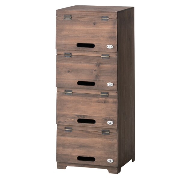 シューズラック 4段 木製 幅34.5cm シューズケース シューズボックス 下駄箱 スリム 靴収納 レトロ調 フラップ扉 収納 ラック 玄関収納 収納棚 靴 靴入れ 杉 キャビネット チェスト 12,121円