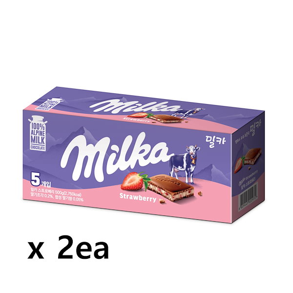 milka ミルカチョコレート ストロベリー 100g × 3個 - 菓子