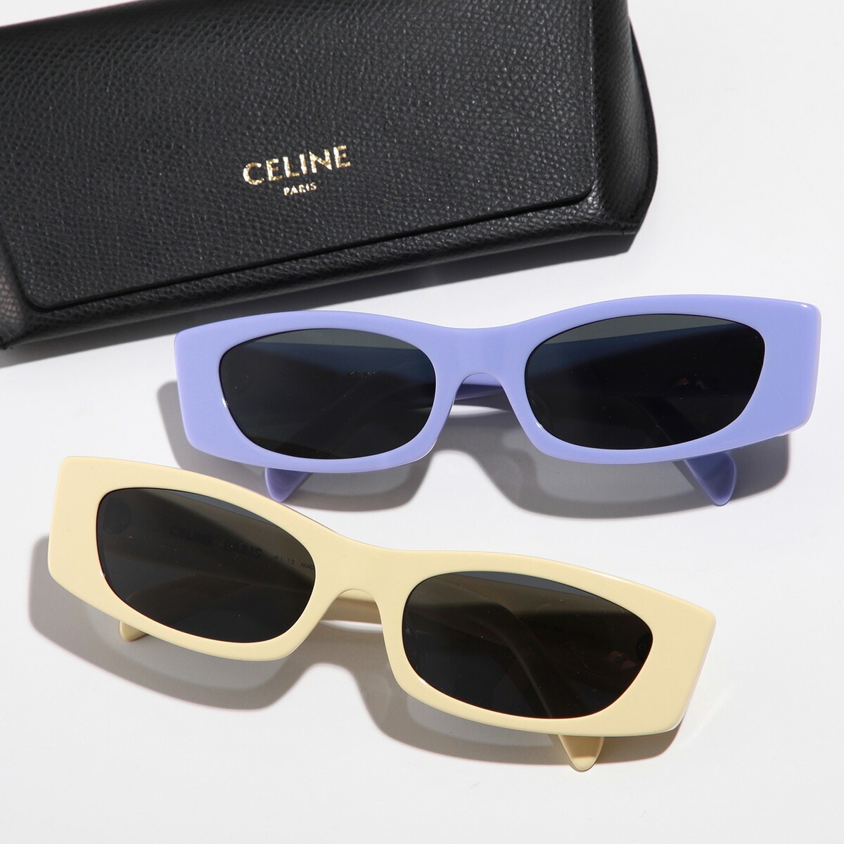 CELINE セリーヌ サングラス CL40245U レディース スクエア型 ロゴ フルリム アイウェア カラー2色