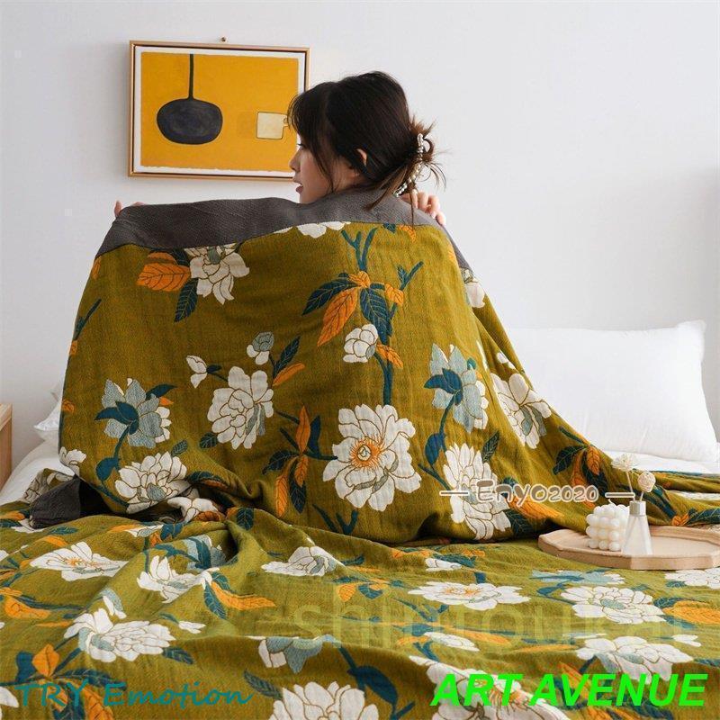 25の発売マルチ ブランケット ガーゼケット ５重ガーゼ オシャレ 150*0cm 通気 四通用 シングル 柔らかい 保温 洗える 車内 お昼寝ケット ひざ掛け