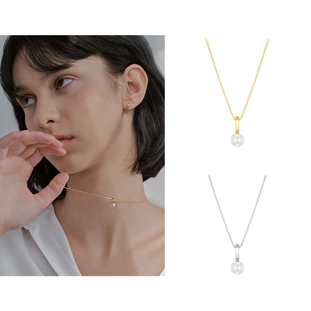 [ウジュソニョダヨン着用]キュートリングパールネックレス 韓国の人気ブランド 韓国女性アクセサリー