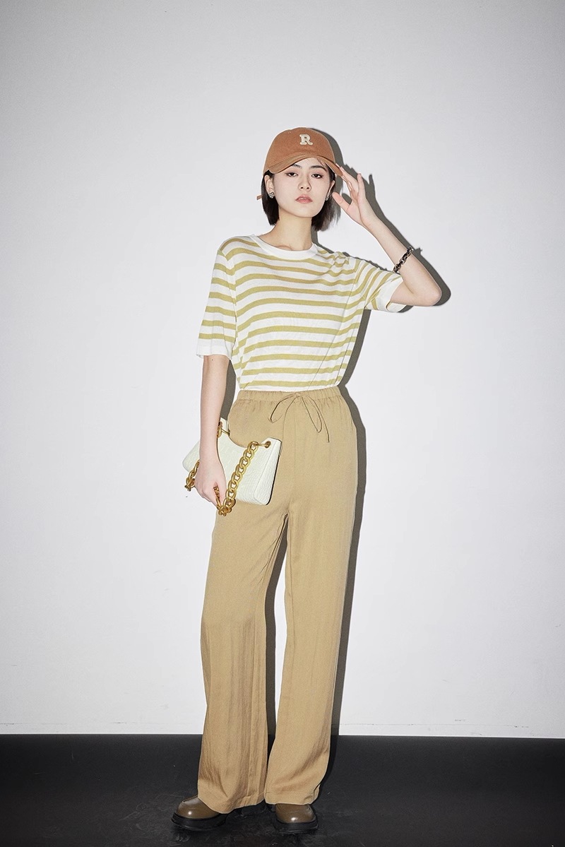 レディース ファッション 夏 通勤用 半袖 Tシャツ トップス Tシャツ 袖あり 半袖 5分袖 五分袖 かわいい シンプル カジュアル おしゃれ お洒落 大人女子 こなれ感 ラフ ボーダー 春 夏 秋